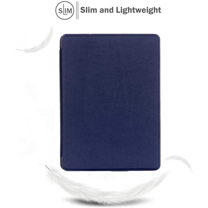 Funda compatible con Kindle Paperwhite 10ª generación 2018 – Fundas ligeras  de piel sintética para Kindle Paperwhite 4 – Shy Blue Fog Rose